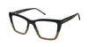 Jill Stuart 479 In Black Wood/Amber Tortoise/Blue Tortoise