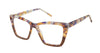 Jill Stuart 479 In Black Wood/Amber Tortoise/Blue Tortoise