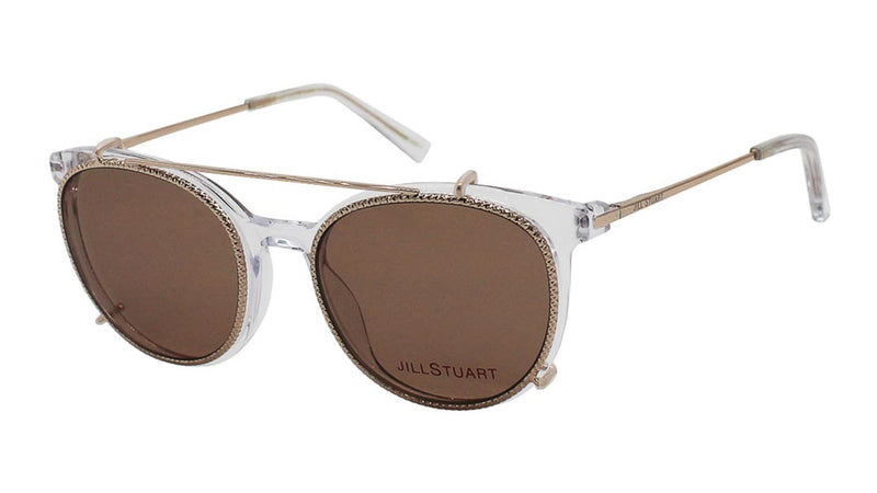Jill Stuart 438-3 in Crystal, with sunglasses clip on