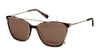Jill Stuart 439-3 in Brown Tortoise, with sunglasses clip on